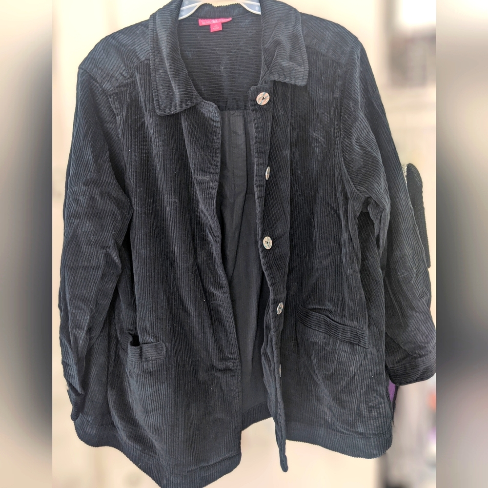 Woman Within Corduroy Jacket